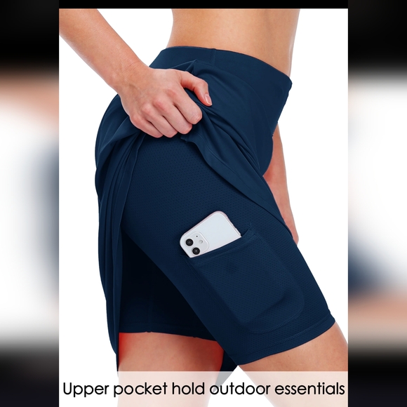 NWT - Willit Sport Women's Knee Length Sports Skort Size XXL Navy - Picture 15 of 16